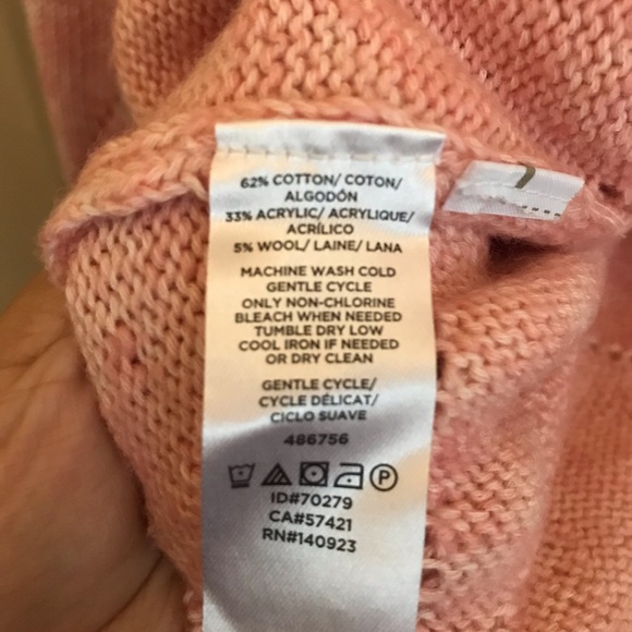 LOFT Pink Crewneck Sweater Size M - Picture 4 of 4